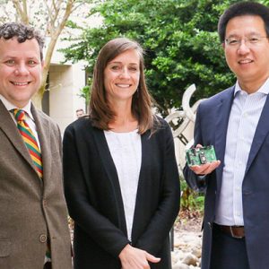 UCF researchers Thomas Bryer, Kelly Stevens and Haofei Yu