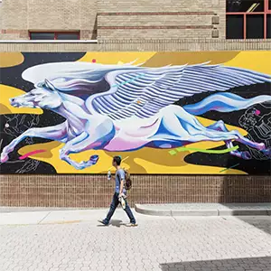 Pegasus mural