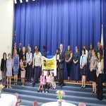 group accepting award