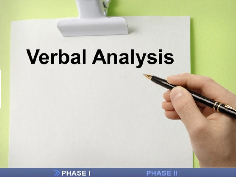 Verbal Analysis