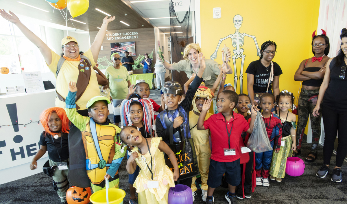 children in costumes