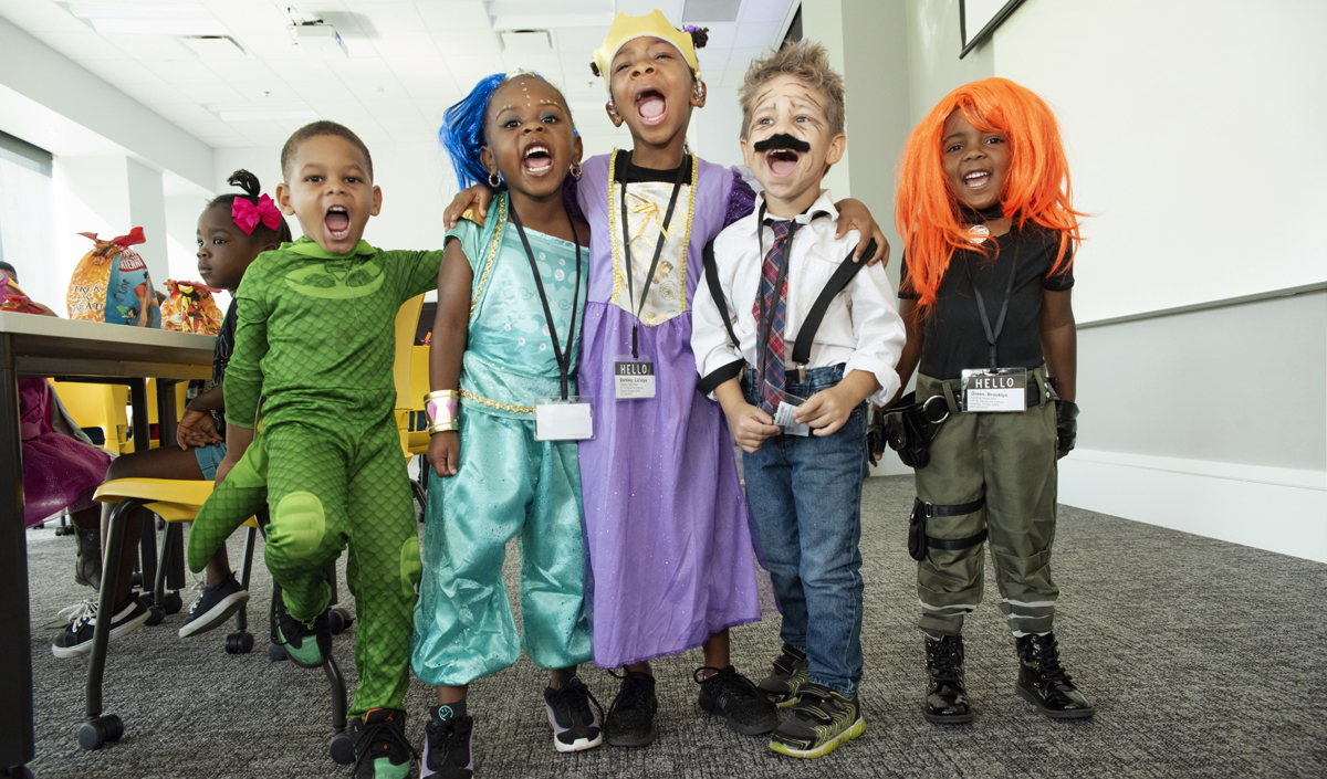 children in costumes