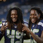 football players posing