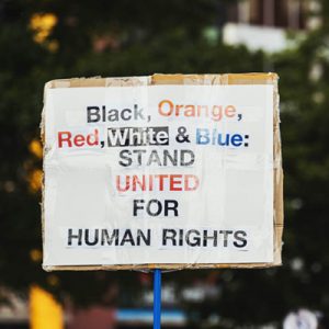 human rights sign