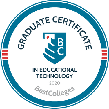 2020 Badge for 2020 Badge for Best Graduate Certificate in Educational Technology - Best Colleges