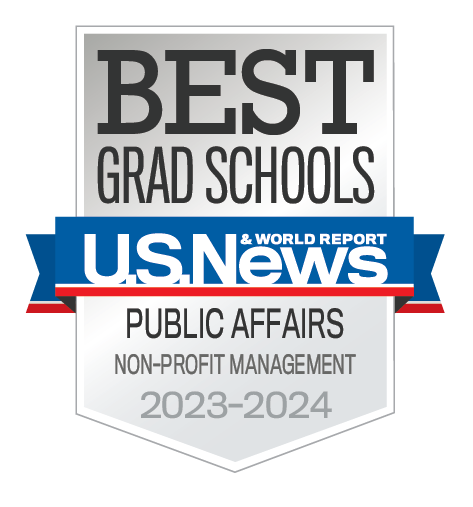 US News Best Grad Schools Badge Public Affairs Nonprofit Management 2023-2024