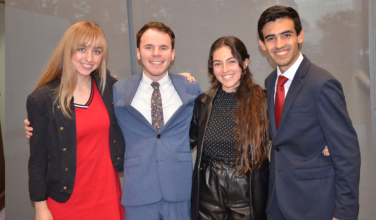 Four UCF Moot Court team members