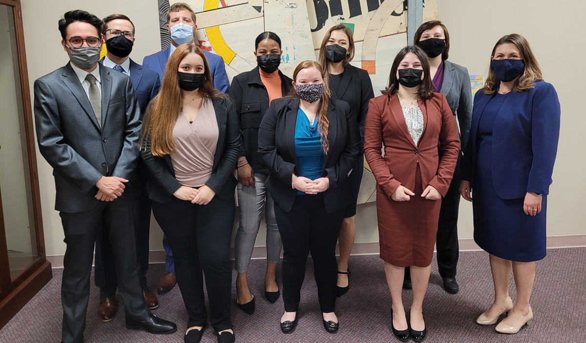 UCF mediation team members with faculty member Christy Foley