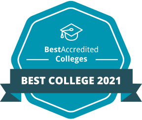 Best Accredited Colleges Ranking Badge: Best College 2021