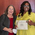 Amanda WIlkerson accepts award