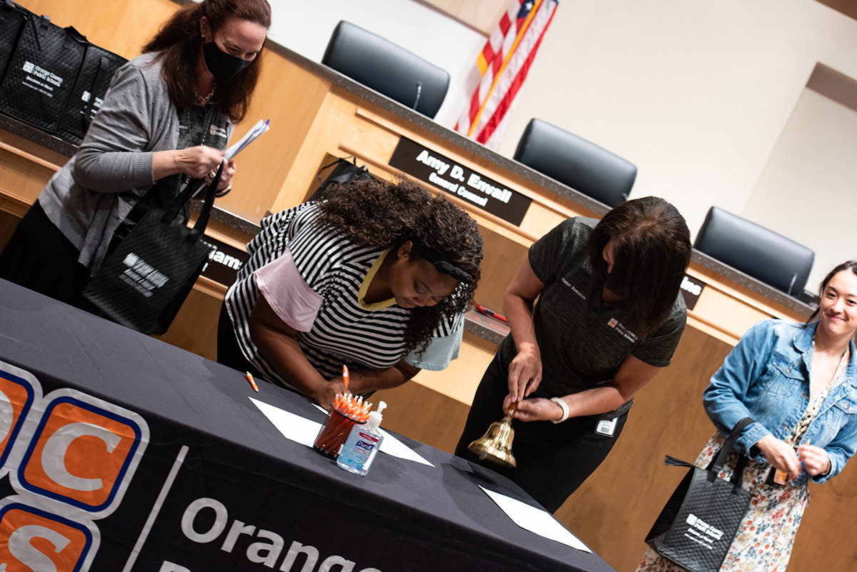 UCF Teaching Candidates at Orange County Public Schools Celebrate Signing Day