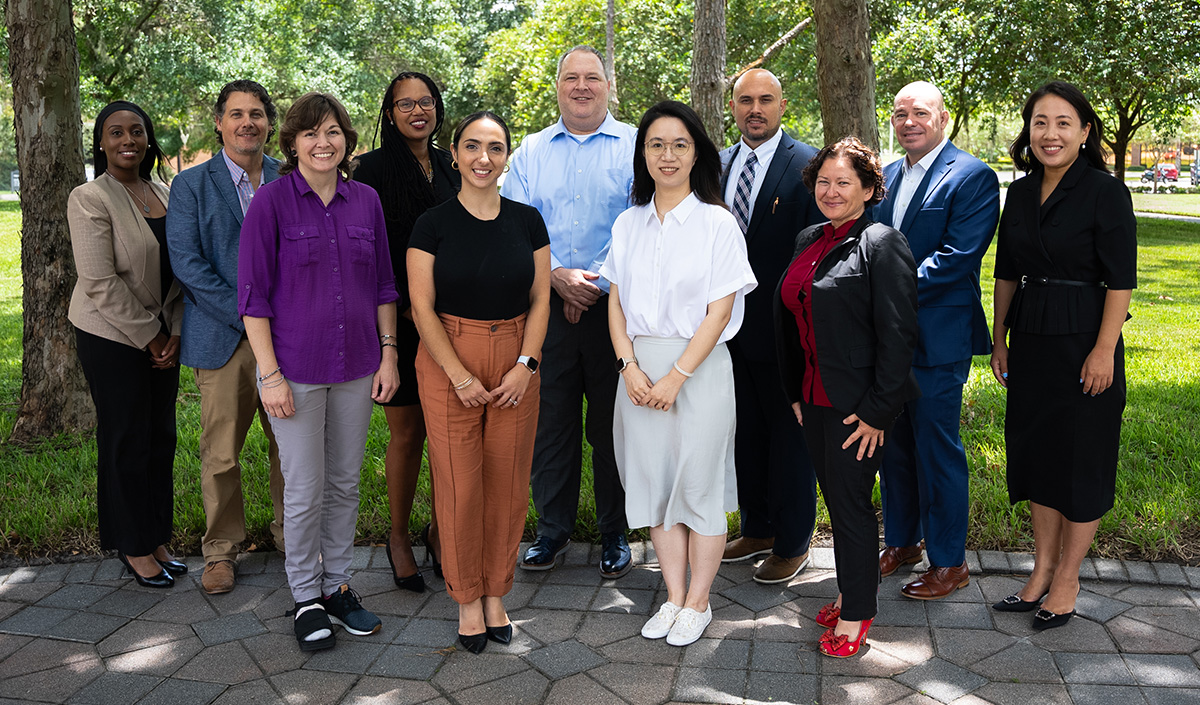 Fourteen new faculty members (some not pictured here) have joined the College of Community Innovation and Education for Fall 2023.