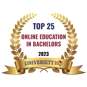 #5 for the Best Online Bachelor's Degree in Education