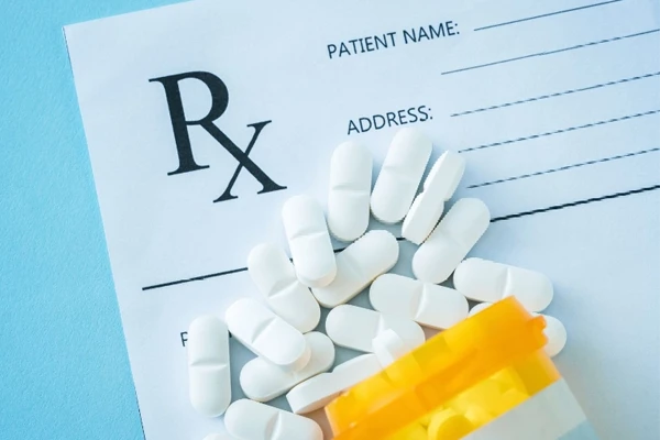 Prescription paper and pills