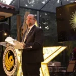 UCF President Alexander N. Cartwright speaking at the 2025 Luminary Awards