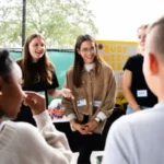UCF students teaching kids in the classroom